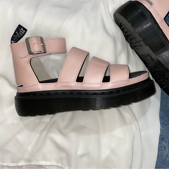 Pearl Pink Doc Marten Pisa Clarissa II Platform Pink Salt Metallic - Picture 10 of 15